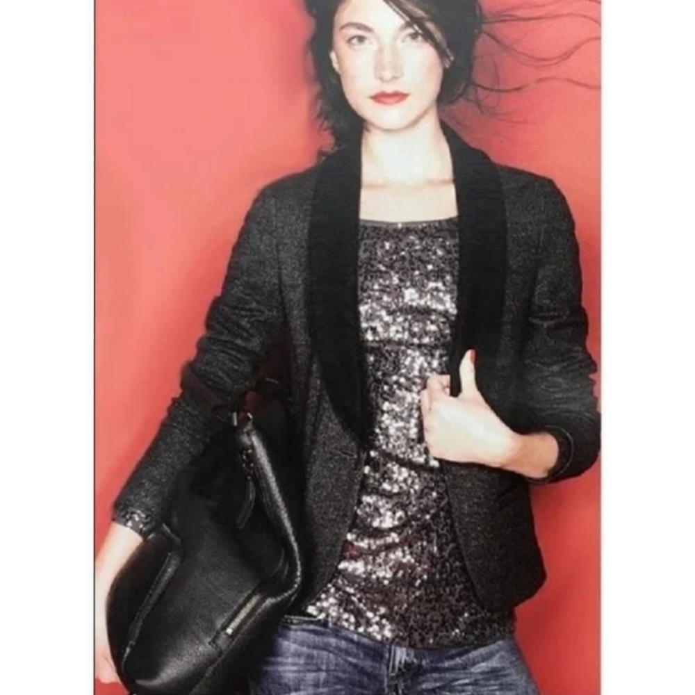 LIKE NEW JCrew Two-Tone Tuxedo Blazer 2 Worn 1x